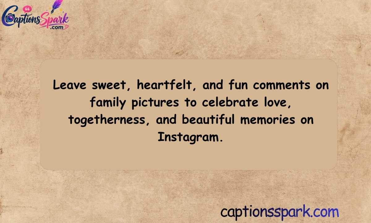 Family Picture Comments for Instagram