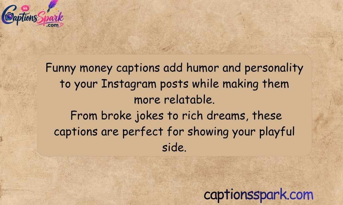 Funny Money Captions for Instagram