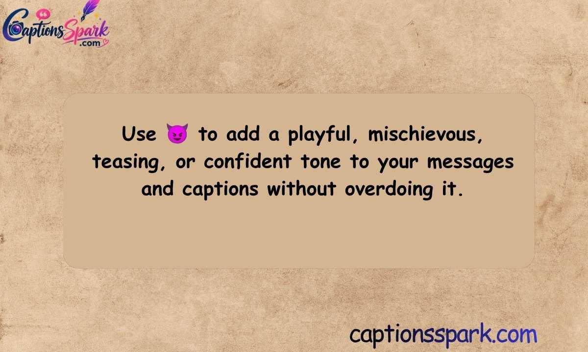 How to Use the Devious Emoji the Right Way