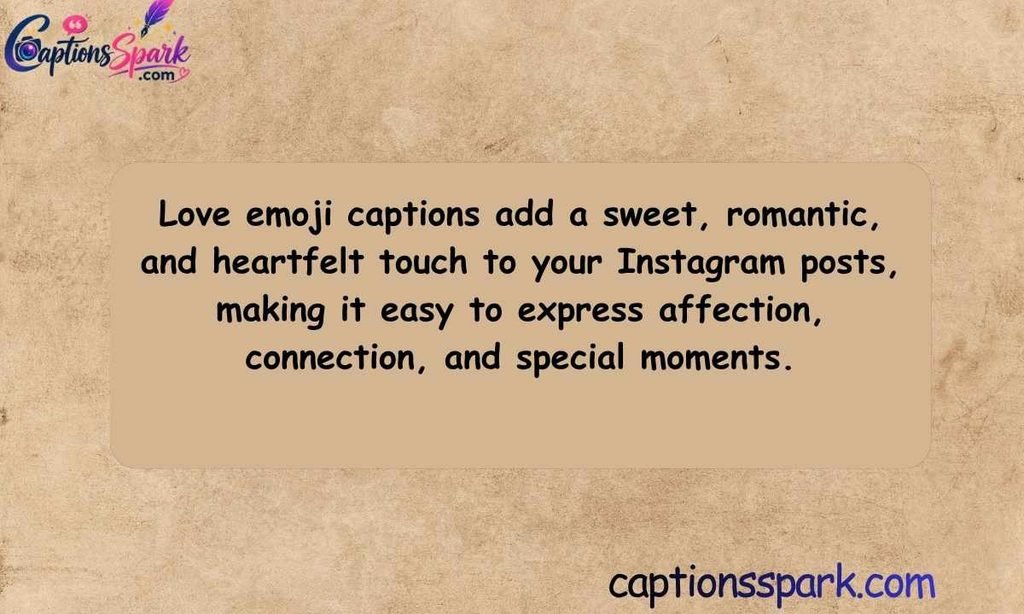 Love Emoji Captions for Instagram