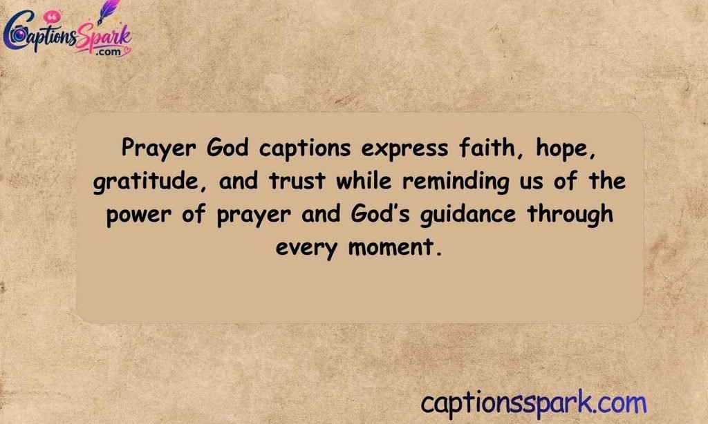 Prayer God Captions for Instagram