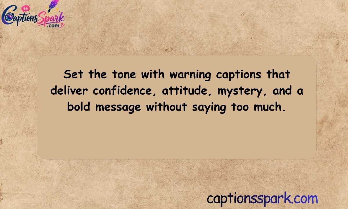 Warning Captions for Instagram