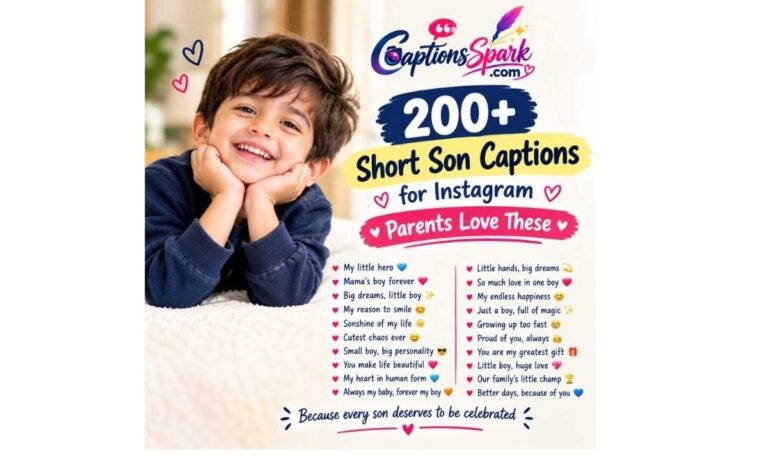 Short Son Captions for Instagram