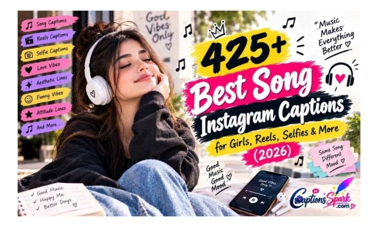 Song Captions for Instagram